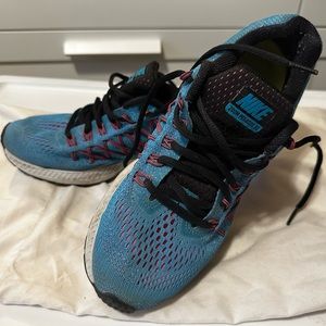 Blue zoom Nikes